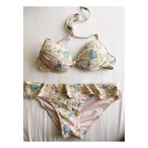 Forever 21 Floral Bikini Set Size Small